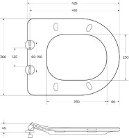 Унитаз подвесной BelBagno Loto BB070CHR/SC безободковый
