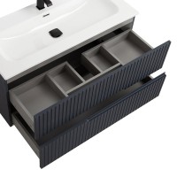 Мебель для ванной комнаты Cezares Duet 100 grafito, раковина Cezares CZR-8073-100