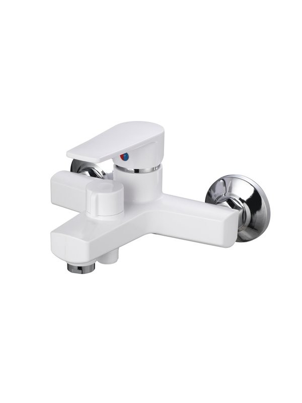 Смеситель для ванны с душем РМС PL6 PL6-009E белый