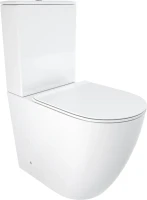 Унитаз-компакт напольный Ceruttispa Bella 8709 безободковый, с микролифтом