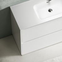 Мебель для ванной комнаты Sancos Libra Floor 120 белый глянец, белая раковина CN7006