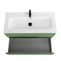 Мебель для ванной комнаты Cezares Duet 100 фисташковый софт, раковина Cezares CZR-8073-100