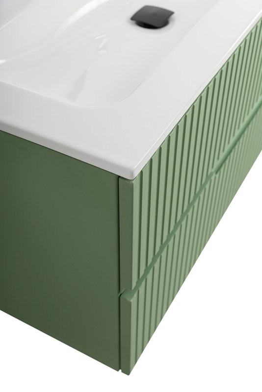 Мебель для ванной комнаты Cezares Duet 100 фисташковый софт, раковина Cezares CZR-8073-100