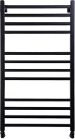 Полотенцесушитель водяной Comfysan Pioli-K W-10 100х50 100x55 см, черный матовый, лесенка