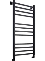 Полотенцесушитель водяной Comfysan Pioli-K W-10 100х50 100x55 см, черный матовый, лесенка