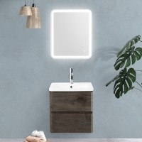 Мебель для ванной комнаты BelBagno Albano-Cer 60 подвесная, robere nature grigio