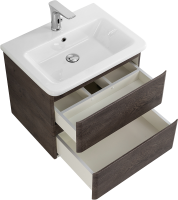 Мебель для ванной комнаты BelBagno Albano-Cer 60 подвесная, robere nature grigio