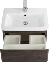 Мебель для ванной комнаты BelBagno Albano-Cer 60 подвесная, robere nature grigio