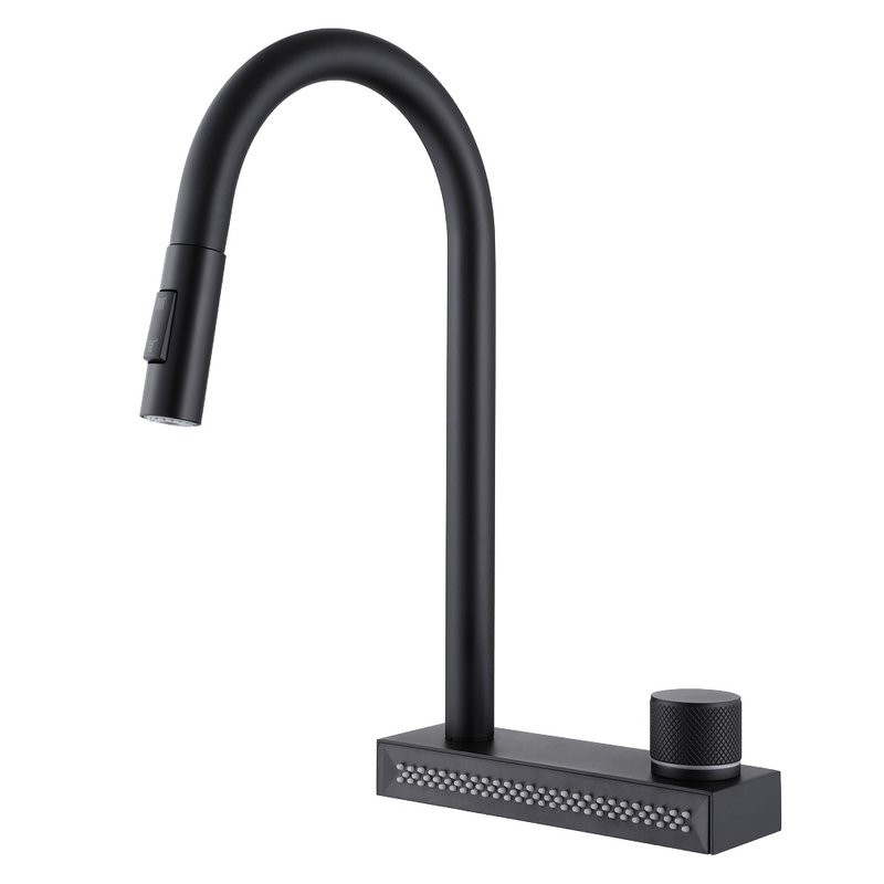 Смеситель для кухни Abber Wasser Kreis AF8114B матовый черный