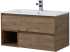 Мебель для ванной STWORKI Карлстад 90 дуб рустикальный, в стиле лофт, под дерево, подвесная (гарнитур, комплект)