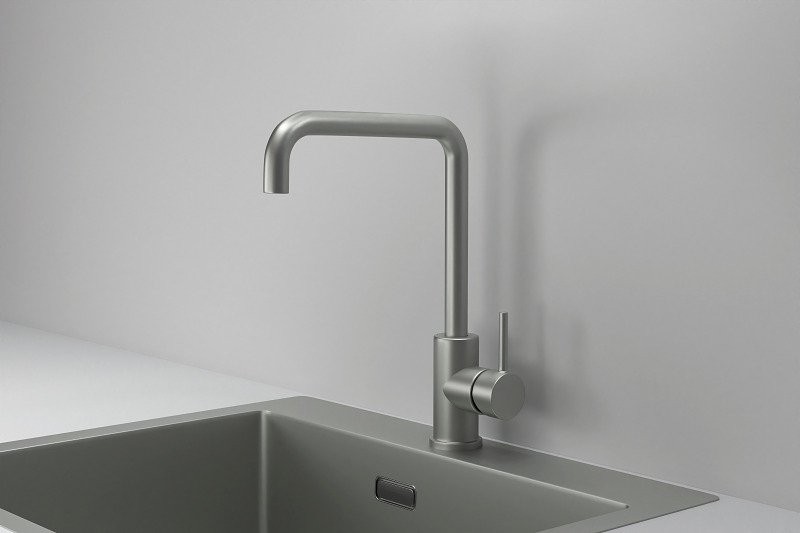 Смеситель для кухни Granula Kitchen Space 7110 матовая сталь