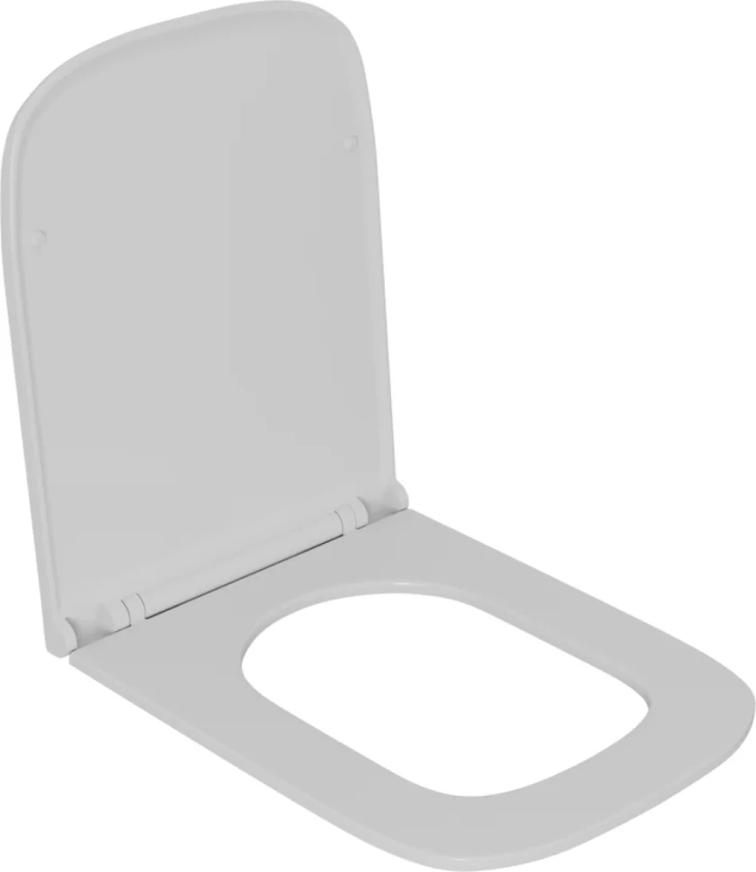 Унитаз подвесной D&K Quadro белый, безободковый, с микролифтом