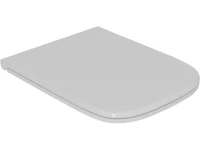Унитаз подвесной D&K Quadro белый, безободковый, с микролифтом