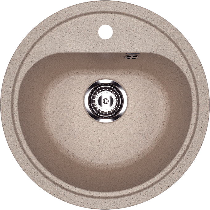 Мойка кухонная Ulgran U-700 302 песочная + дозатор U-01 песочный