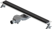 Душевой трап (лоток) Boheme Premium Linear 80 см, черный