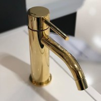 Смеситель для раковины Paffoni Light LIG081HG золото медовое