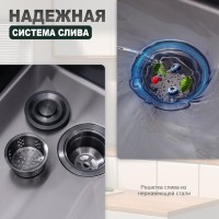 Кухонная мойка Splenka S705.7850.09, графит