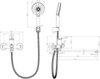 Универсальный смеситель Lemark Minima LM3851C