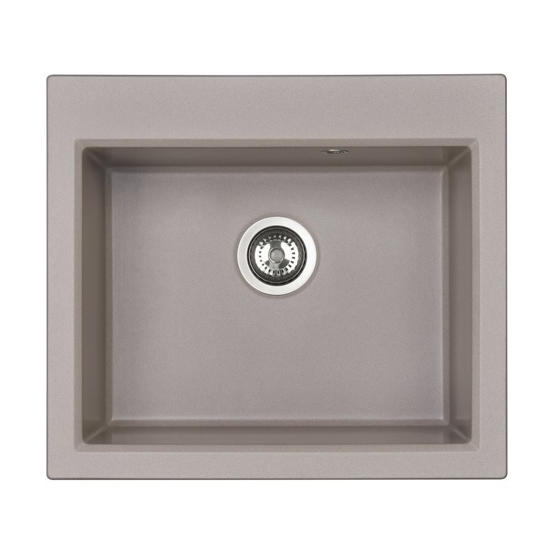 Мойка кухонная AQUATON Линеа 58, серый шелк