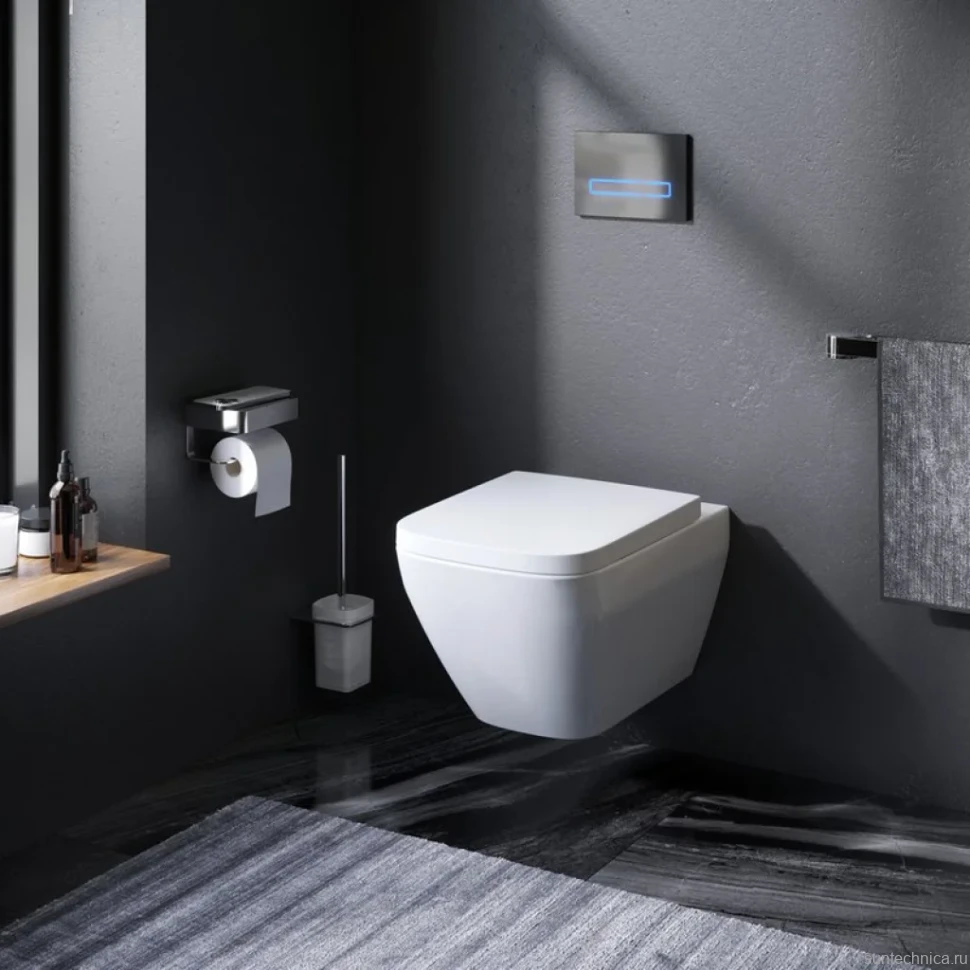 Унитаз подвесной AM.PM Spirit V2.0 FlashClean с микролифтом, белый