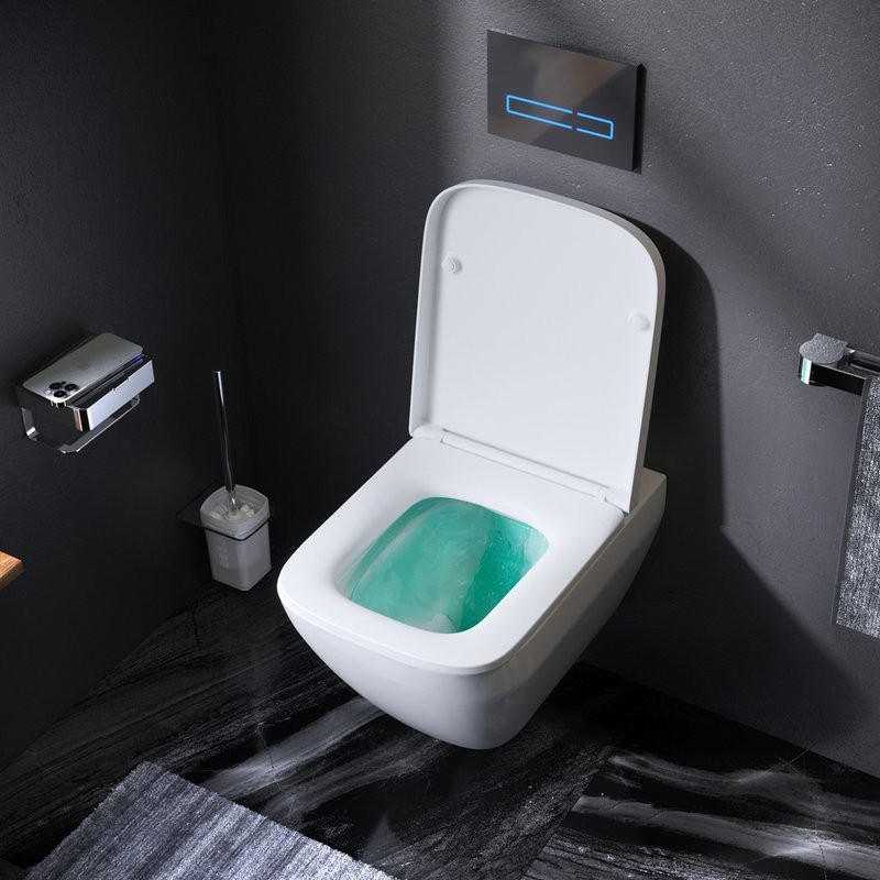 Унитаз подвесной AM.PM Spirit V2.0 FlashClean с микролифтом, белый