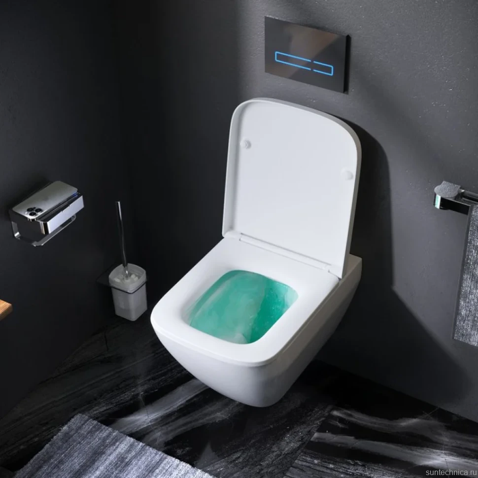 Унитаз подвесной AM.PM Spirit V2.0 FlashClean с микролифтом, белый