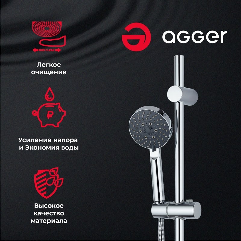 Душевая лейка Agger Splash Splash A02