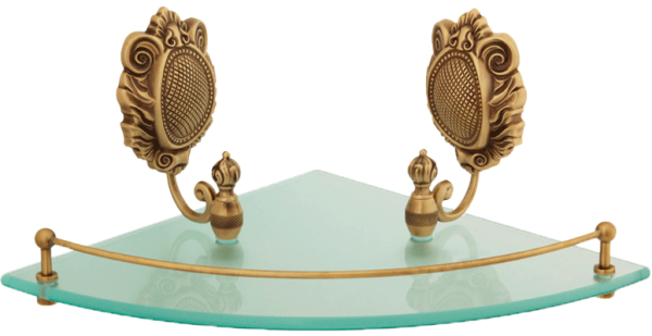 Полка Migliore Cleopatra 16638 угловая, бронза