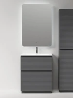 Мебель для ванной комнаты Sancos Folk Floor 70 напольная, grey soft, раковина CN7031