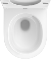 Унитаз подвесной Wellsee Eclatant 182615001 безободковый, с микролифтом, глянцевый белый