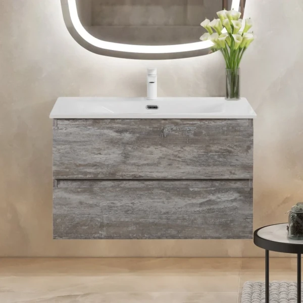 Тумба с раковиной Cezares Molveno 80 legno grigio