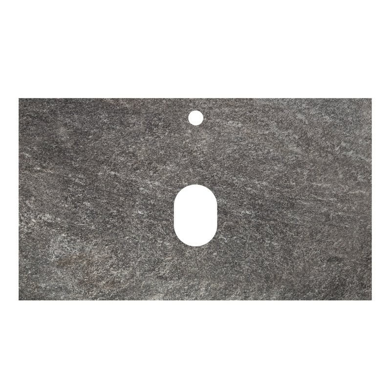 Тумба под раковину со столешницей BelBagno Kraft 90 подвесная, матовая голубая, столешница kep-90-grn