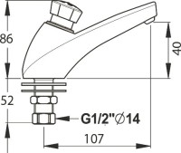 Кран Paini 52CR537 для раковины