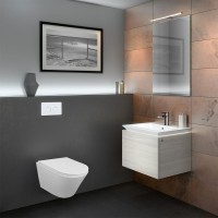 Унитаз подвесной Azario Teramo 515*355*365 безободковый в комплекте с сидением микролифт AZ-0053-UQ3
