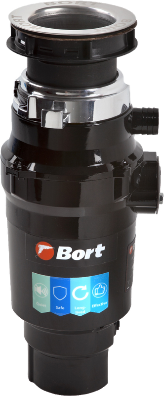 Комплект Мойка Florentina Липси 650 грей + Смеситель Ода FL грей + Измельчитель Bort Master Eco