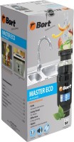 Комплект Мойка Florentina Липси 650 грей + Смеситель Ода FL грей + Измельчитель Bort Master Eco