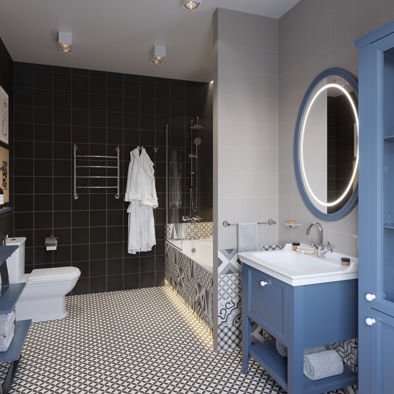 Мебель для ванной комнаты VitrA Valarte 65 стальной синий