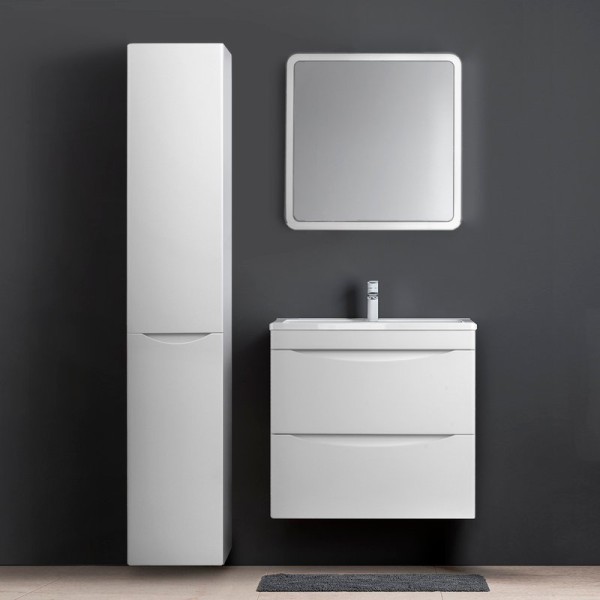 Мебель для ванной комнаты Style Line Бергамо Мини 70 Люкс Plus подвесная, антискрейтч белая