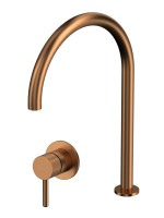 Смеситель для раковины WHITECROSS 2-Y1241CPB С ВНУТРЕННЕЙ ЧАСТЬЮ, с изливом Y1203CPB, брашированная медь