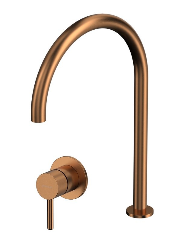 Смеситель для раковины WHITECROSS 2-Y1241CPB С ВНУТРЕННЕЙ ЧАСТЬЮ, с изливом Y1203CPB, брашированная медь