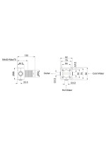 Смеситель для раковины WHITECROSS 2-Y1241CPB С ВНУТРЕННЕЙ ЧАСТЬЮ, с изливом Y1203CPB, брашированная медь