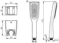 Смеситель для ванны с душем Lemark Ursus LM7251BL