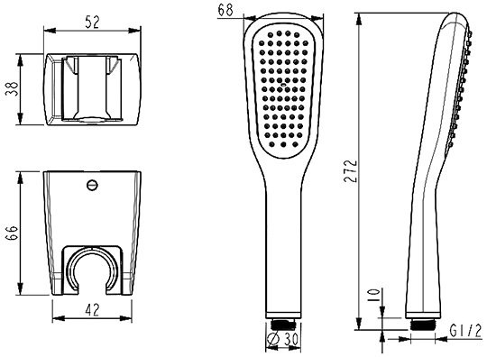Смеситель для ванны с душем Lemark Ursus LM7251BL
