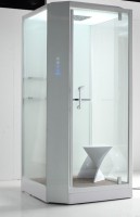 Душевая кабина Orans SR-89101RS белая, с хамамом и сиденьем