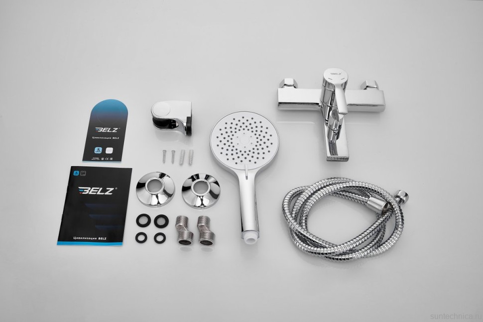 Смеситель для ванны с душем BELZ B60612 хром