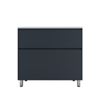 Тумба с раковиной Style Line Лима Plus 90 напольная, эмаль, графит