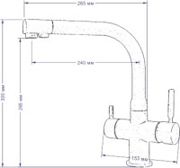 Смеситель для кухни Seaman Barcelone SSL-5383 water polish