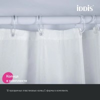 Штора для ванной IDDIS Base BD03P18i11 180х200, белая