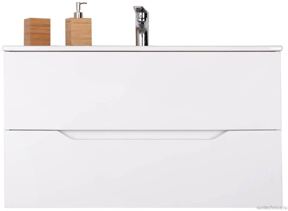 Тумба под раковину Orange Line 100, белая матовая