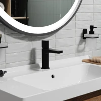 Смеситель для раковины Wasserkraft Nuthe 9103 черный soft-touch Смеситель для раковины Wasserkraft Nuthe 9103 черный soft-touch